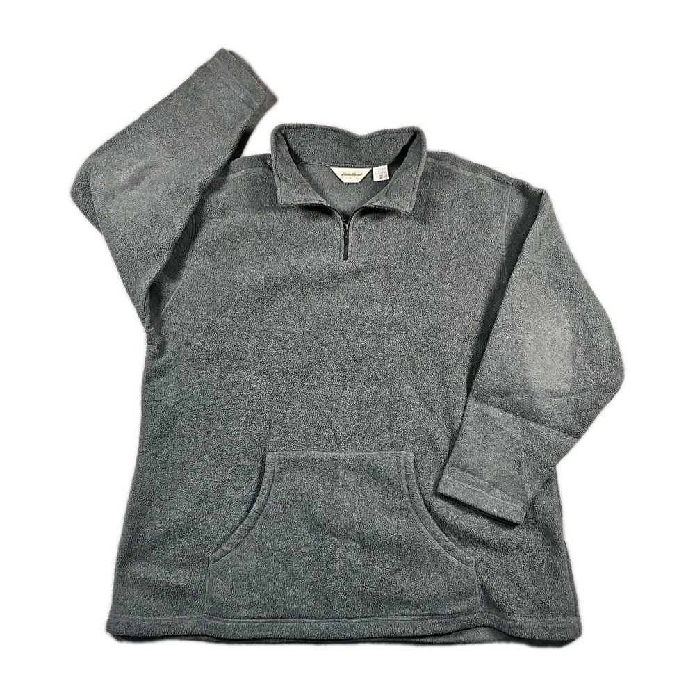 Vintage Eddie Bauer Polartec Fleece Pullover Mens XL Tall Gray Item 0722